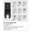 imageAVID POWER 112Pcs Oscillating Saw Blades Quick Release Oscillating Multitool Blades with Sandpapers Universal Oscillating Tool Accessories for Cutting MetalWoodPlastic Compatible with Most Brands