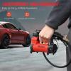 imageAVID POWER 12V DC Tire Inflator Portable Air Compressor Compact Air Pump wCopper Motor Easy Operation 12V Tire Pump wCarrying Case ampamp 3 AdaptersRed