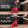 imageAVID POWER 1500W Heat Gun with Variable Speed Hot Air Gun 1221022 3Temp Settings Five Nozzle Attachments for Crafts Tube Bending Stripping PaintVariable Temp Heat Gun