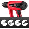 imageAVID POWER 1500W Heat Gun with Variable Speed Hot Air Gun 1221022 3Temp Settings Five Nozzle Attachments for Crafts Tube Bending Stripping PaintVariable Temp Heat Gun
