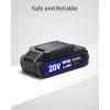 imageAVID POWER 20V MAX 15 Ah Lithium Ion Rechargeable Battery Only Fit for Specified 20V Cordless Tools See Below for Specific Tools AdaptedBlue