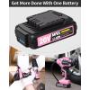 imageAVID POWER 20V MAX 15 Ah Lithium Ion Rechargeable Battery Only Fit for Specified 20V Cordless Tools See Below for Specific Tools AdaptedPink
