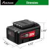 imageAVID POWER 30A Battery 2022 Version Only Compatible Impact Wrench ACIW326 ACIW326B SN A2045  A2242 Check The Machine and Angle Grinder ACAG330 NOT for Inflator or Drill