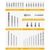 imageAVID POWER 41 PCS Drill Bit Set Brad Point Drill Bits High Speed Steel Twist Drill Bit and Screwdriver Bit Combo Kit for Metal Wood and Masonry