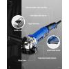 imageAVID POWER Angle Grinder 412 Inch 80 Amp 1000W Electric Grinder Tool 7VariableSpeed Metal Grinder 11500 RPM Paddle Switch with Lockon Button Cutting ampamp Grinding Wheels and Side Handle  BluePaddle Switch with Lockon Button  Blue