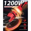 imageAVID POWER Car Buffer Polisher 6 Variable Speed 10003500 RPM Rotary Buffer Waxer Kit with 6inch and 7Inch Backing Plate 1200W Car Polisher for Car Detailing Polishing WaxingDark Red
