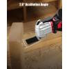 imageAVID POWER Cordless Oscillating Tool 20V Battery Powered Oscillating Multitool with 28 Oscillation Angle Variable Speed Oscillating Saw w 31Pcs Accessories for ScrapingCutting ampamp Sanding  RedRed