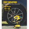 imageAVID POWER Cordless Tire Inflator Portable Air Compressor 20V Rechargeable Battery Powered Car Tire Pump w 12V DC Adapter Digital Pressure Gauge Air Pump for Car Bike Motorcycle BallYellow