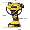imageAVID POWER Cordless Tire Inflator Portable Air Compressor 20V Rechargeable Battery Powered Car Tire Pump w 12V DC Adapter Digital Pressure Gauge Air Pump for Car Bike Motorcycle BallYellow