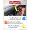 imageAVID POWER Dual Action Car Buffer Polisher 6 Inch Orbital Polisher for Car Detailing with 6 Variable Speeds Detachable Handle ampamp 3 Polishing Pads5light Red