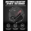 imageAVID POWER Fast Charger Only Compatible with The Battery of AVID POWER 330 ftlbs Torque Impact Wrench ACIW326ACIW326B with Serial Number SN A2243 or After That
