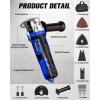 imageAVID POWER Oscillating Tool 35Amp Oscillating Multi Tool with 45 Oscillation Angle 6 Variable Speeds and 13pcs Saw Accessories Auxiliary Handle and Carrying BagBlue