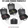 imageAVID POWER Tool Bag 13 Inch Tool Storage Carrying Case Suitable for Cordless Drill Tire Inflator Impact Wrench Soft Canvas Power Tool Pouch with Mesh Dividers ampamp Double Zipper