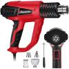 imageAVID POWER 1500W Heat Gun with Variable Speed Hot Air Gun 1221022 3Temp Settings Five Nozzle Attachments for Crafts Tube Bending Stripping PaintVariable Temp Heat Gun