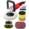 imageAVID POWER Car Buffer Polisher 6 Variable Speed 10003500 RPM Rotary Buffer Waxer Kit with 6inch and 7Inch Backing Plate 1200W Car Polisher for Car Detailing Polishing WaxingLight Red