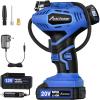 imageAVID POWER Cordless Tire Inflator Portable Air Compressor 20V Rechargeable Battery Powered Car Tire Pump w 12V DC Adapter Digital Pressure Gauge Air Pump for Car Bike Motorcycle BallBlue