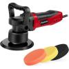 imageAVID POWER Dual Action Car Buffer Polisher 6 Inch Orbital Polisher for Car Detailing with 6 Variable Speeds Detachable Handle ampamp 3 Polishing Pads4black Red