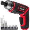 imageAVID POWER Electric Screwdriver Set Rechargeable 4V Cordless Screwdriver Kit with 44pcs Accessories 565Nm Screw Gun 51 Torque Setting 2 Position Handle with LED Light3drak Red