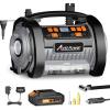 imageAVID POWER Tire Inflator Portable Air Compressor 12V DC 110V AC Car Tire Pump Air Mattress Pump with Inflation and Deflation Modes Dual Powerful Motors Digital Pressure Gauge3grey