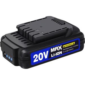 imageAVID POWER 20V MAX 15 Ah Lithium Ion Rechargeable Battery Only Fit for Specified 20V Cordless Tools See Below for Specific Tools AdaptedBlue