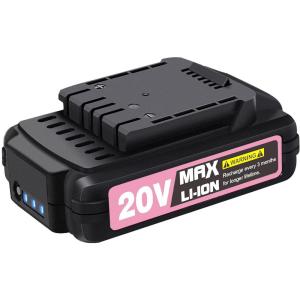 imageAVID POWER 20V MAX 15 Ah Lithium Ion Rechargeable Battery Only Fit for Specified 20V Cordless Tools See Below for Specific Tools AdaptedPink