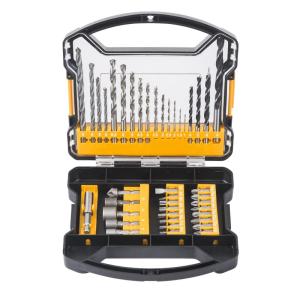 imageAVID POWER 41 PCS Drill Bit Set Brad Point Drill Bits High Speed Steel Twist Drill Bit and Screwdriver Bit Combo Kit for Metal Wood and Masonry
