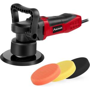 imageAVID POWER Dual Action Car Buffer Polisher 6 Inch Orbital Polisher for Car Detailing with 6 Variable Speeds Detachable Handle ampamp 3 Polishing Pads4black Red