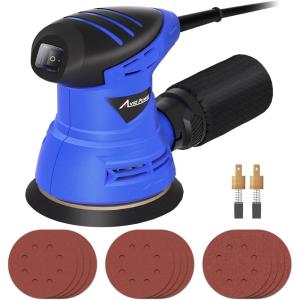 imageAVID POWER Orbital Sander 30 Amp 5 Inch Electric Sander Tool 6 Variable Speeds Random Orbit Sander for Woodworking 700014000 RPM 12 Pcs Sandpapers20 Amp