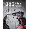 imageAVID POWER Brushless Power Drill Set 20V Cordless Drill Driver Kit with 20Ah Battery and Charger 38Inch Metal Chuck 355 Inlbs Torque 2Variable Speed 26 Position and 22pcs Accessories1red