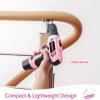 imageAVID POWER Brushless Power Drill Set 2Speed Control 38Inch Keyless Chuck ampamp 251 Position 12V Electric Drill Cordless Driver Kit with 2000mAh Battery Charger and 22pcs Accessories2pink