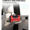 imageAVID POWER Tire Inflator Portable Air Compressor 12V DC110V AC Car Tire Pump with Inflation and Deflation 5 Preset Modes Digital LCD Pressure Gauge for Car Tires Air Mattress and Small InflatableDark Red