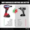 imageAVID POWER Impact Wrench 12 Impact Gun Brushless Max Torque 332 Ftlbs 450 Nm 20V Cordless Impact Wrenches Bundle with 18 pcs impact socket sets