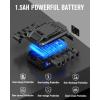 imageAVID POWER 20V MAX 15 Ah Lithium Ion Rechargeable Battery Only Fit for Specified 20V Cordless Tools RedBlue