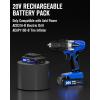 imageAVID POWER 20V MAX 15 Ah Lithium Ion Rechargeable Battery Only Fit for Specified 20V Cordless Tools RedBlue