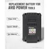 imageAVID POWER 20V MAX 15 Ah Lithium Ion Rechargeable Battery Only Fit for Specified 20V Cordless Tools RedRed