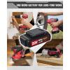 imageAVID POWER 20V MAX 15 Ah Lithium Ion Rechargeable Battery Only Fit for Specified 20V Cordless Tools RedRed