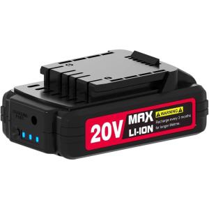 imageAVID POWER 20V MAX 2000mAh Lithium Ion Rechargeable Battery  Only Fit for Specified 20V Cordless Tools